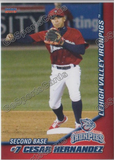 2013 Lehigh Valley IronPigs Cesar Hernandez