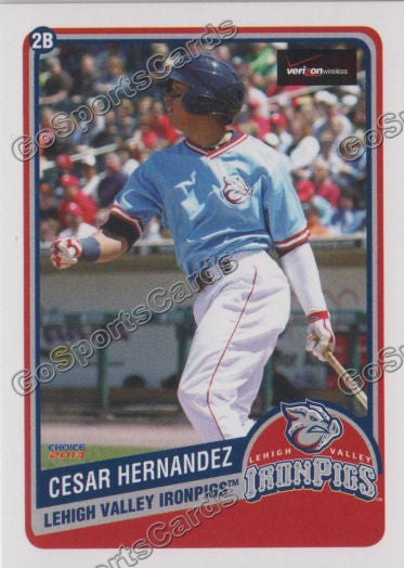 2013 Lehigh Valley IronPigs SGA 2nd Cesar Hernandez