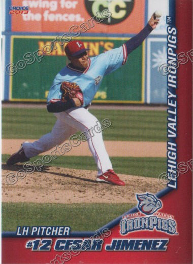2013 Lehigh Valley IronPigs Cesar Jimenez