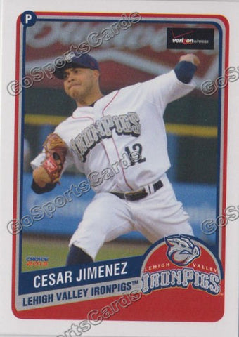 2013 Lehigh Valley IronPigs SGA 2nd Cesar Jimenez