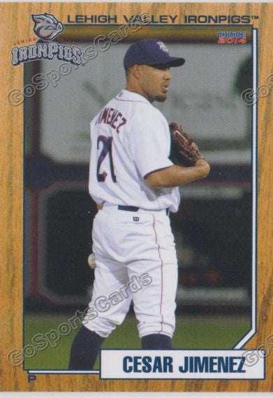 2014 Lehigh Valley IronPigs 2nd Cesar Jimenez