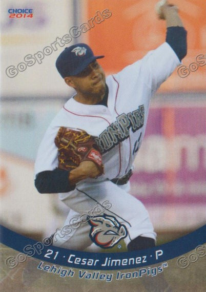 2014 Lehigh Valley IronPigs Cesar Jimenez