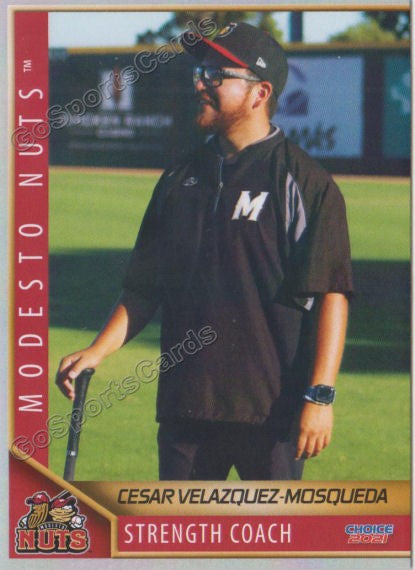 2021 Modesto Nuts Cesar Velazquez Mosqueda