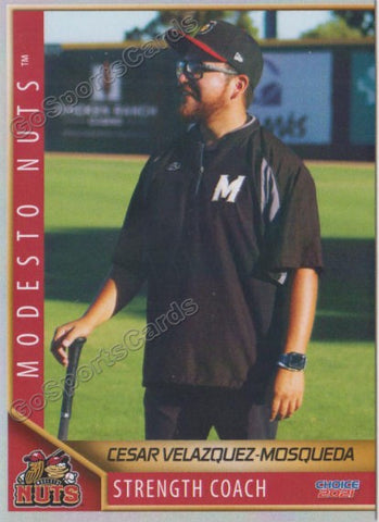 2021 Modesto Nuts Cesar Velazquez Mosqueda