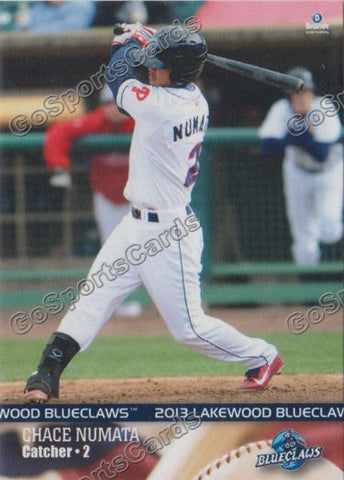 2013 Lakewood BlueClaws Chace Numata