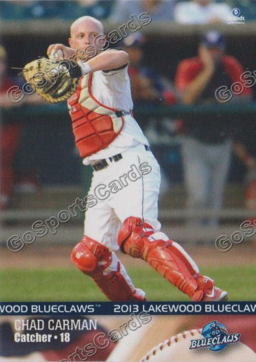 2013 Lakewood BlueClaws Chad Carman