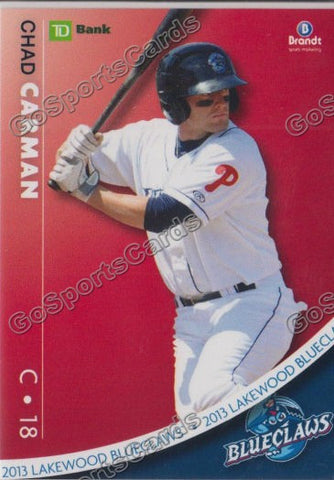 2013 Lakewood BlueClaws SGA Chad Carman