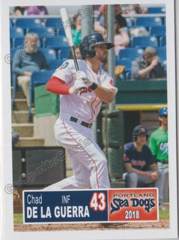 2018 Portland Sea Dogs Chad De La Guerra
