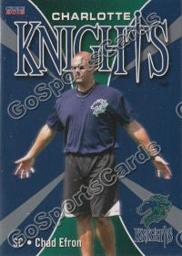 2012 Charlotte Knights Chad Efron