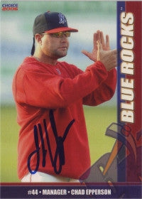 Chad Epperson 2006 Choice Wilmington Blue Rocks (Autograph)