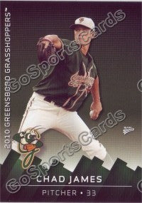 2010 Greensboro Grasshoppers Chad James