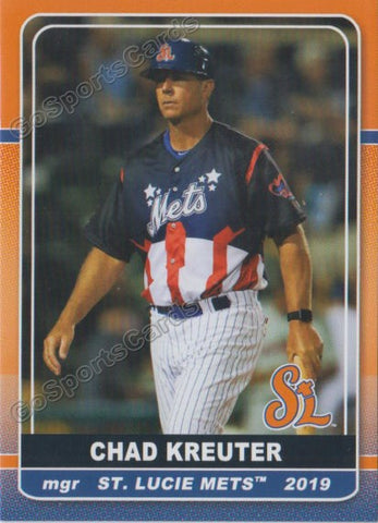 2019 St Lucie Mets Chad Kreuter