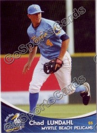2009 Myrtle Beach Pelicans Chad Lundahl