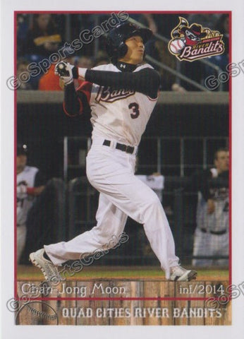 2014 Quad Cities River Bandits Chan Jong Moon