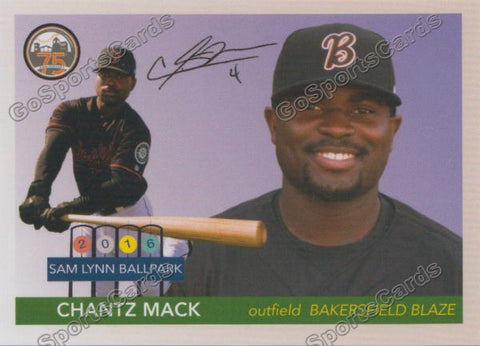 2016 Bakersfield Blaze Chantz Mack