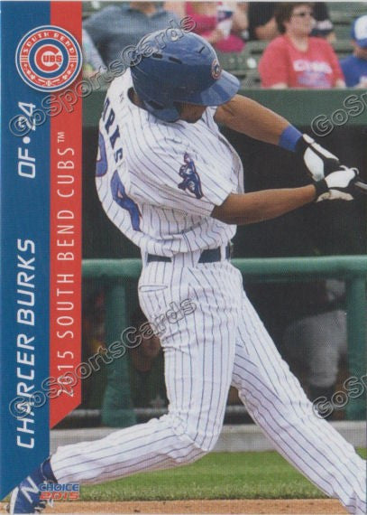 2015 South Bend Cubs Charcer Burks