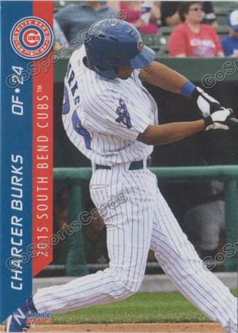 2015 South Bend Cubs Charcer Burks