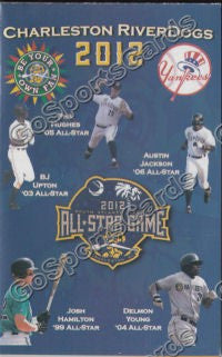 2012 Charleston Riverdogs Pocket Schedule All Star Game
