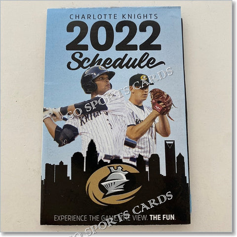 2022 Charlotte Knights Pocket Schedule 