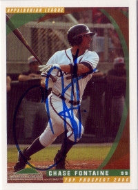 Chase Fontaine 2006 Appalachian League Top Prospect (Autograph)