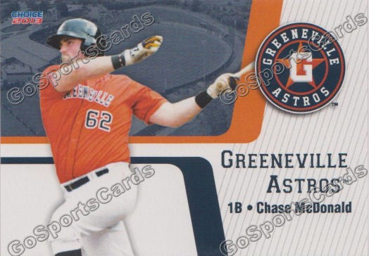 2013 Greeneville Astros Chase McDonald