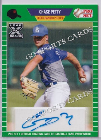 2021 Leaf Pro Set PS-CP1 Chase Petty XRC Autograph Green