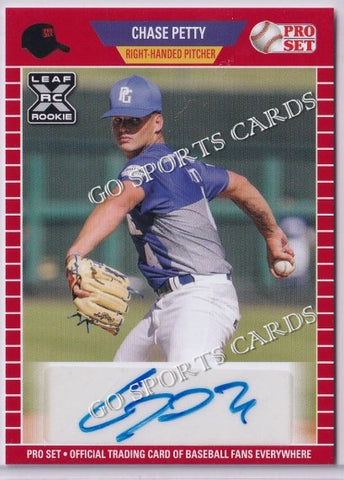 2021 Leaf Pro Set PS-CP1 Chase Petty XRC Autograph Red