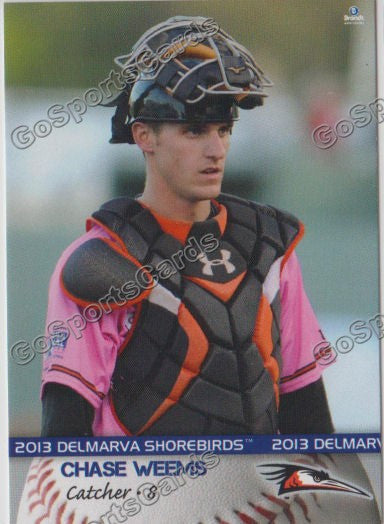 2013 Delmarva Shorebirds Chase Weems