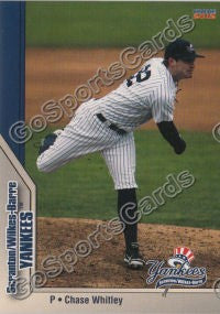 2012 Scranton Wilkes Barre Yankees Empire State Chase Whitley