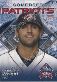 2012 Somerset Patriots Chase Wright