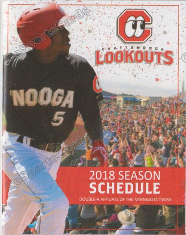 2018 Chattanooga Lookouts Pocket Schedule (Nick Gordon)