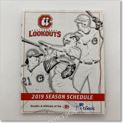 2019 Chattanooga Lookouts Pocket Schedule