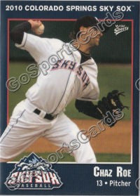 2010 Colorado Springs Sky Sox Chaz Roe