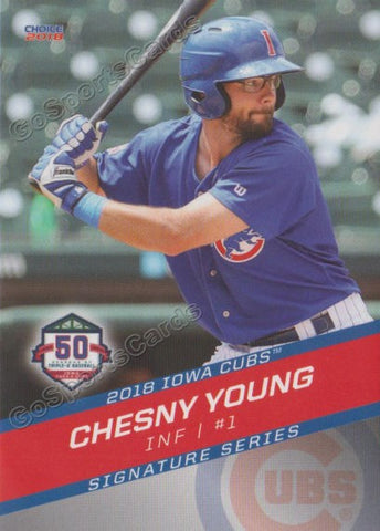 2018 Iowa Cubs Chesny Young