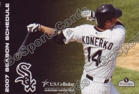 2007 Chicago White Sox Pocket Schedule (Paul Konerko)