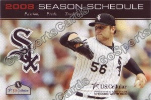 2008 Chicago White Sox Buhrle Pocket Schedule