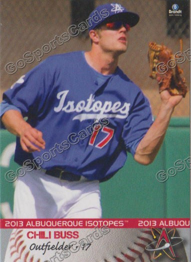 2013 Albuquerque Isotopes Nick Chili Buss