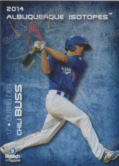 2014 Albuquerque Isotopes Nick Chili Buss