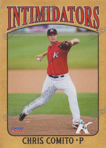  2016 Kannapolis Intimidators Chris Comito