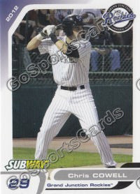 2012 Grand Junction Rockies Chris Cowell