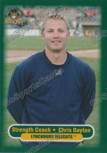 2013 Lynchburg Hillcats Chris Dayton