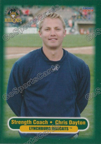 2013 Lynchburg Hillcats Chris Dayton