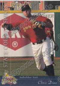 2012 State College Spikes Chris Diaz