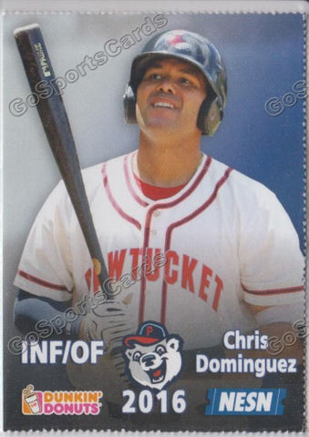 2016 Pawtucket Red Sox SGA Dunkin Donuts Chris Dominguez