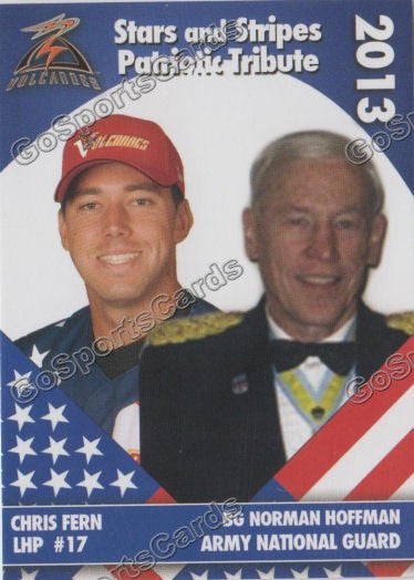 2013 Salem Keizer Volcanoes Stars and Stripes SGA Chris Fern