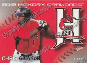 2012 Hickory Crawdads Chris Grayson