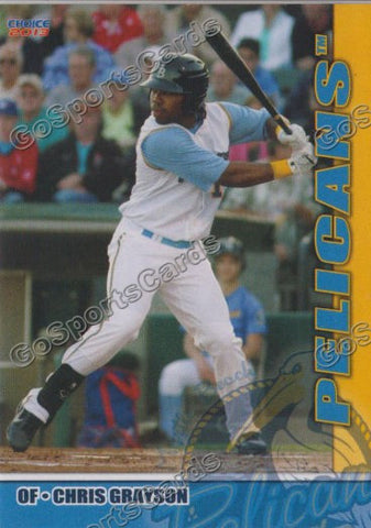 2013 Myrtle Beach Pelicans Chris Grayson