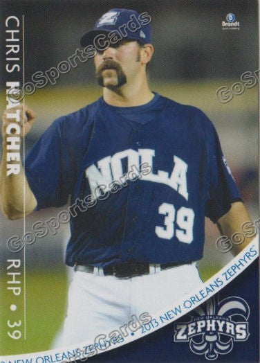 2013 New Orleans Zephyrs Chris Hatcher