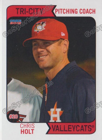 2015 Tri City ValleyCats Chris Holt