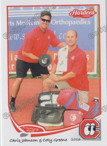 2016 Chattanooga Lookouts Chris Johnson Coty Greene